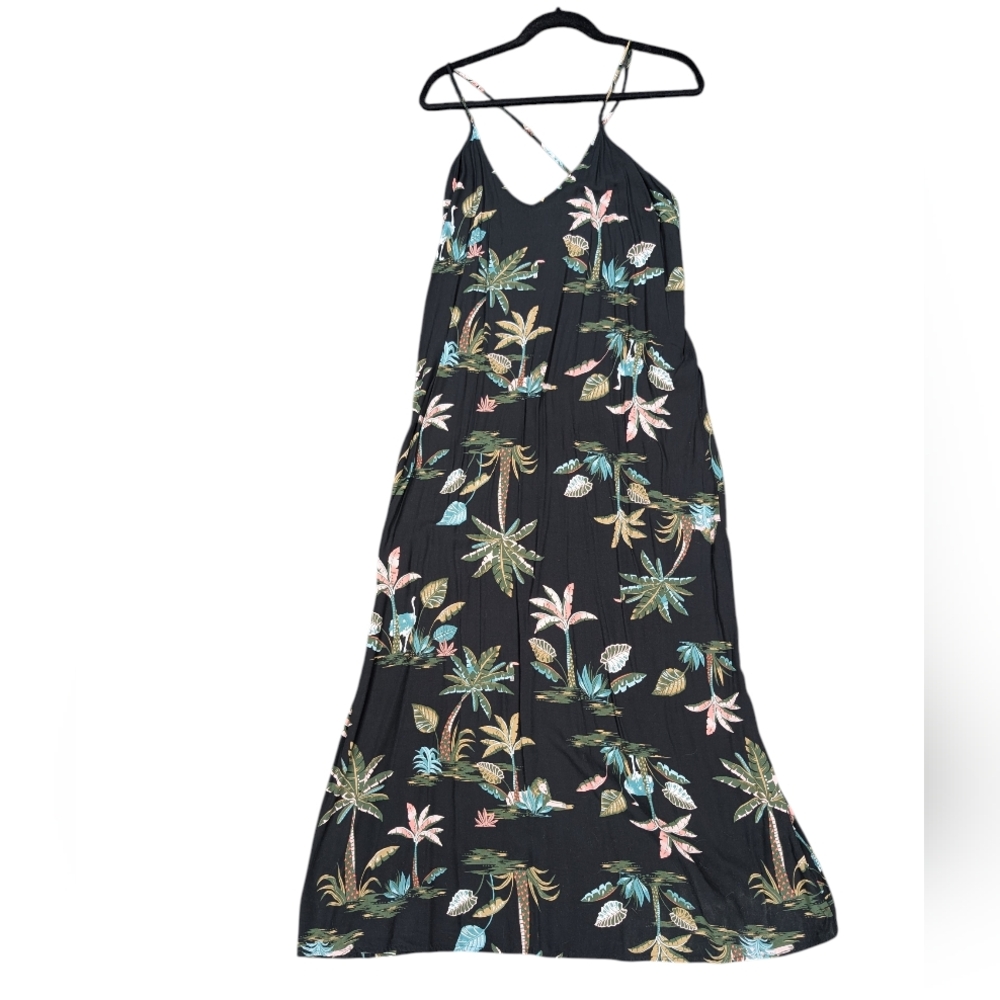 Tropical jungle maxi dress XL